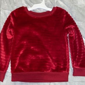 Toddler soft red sweater